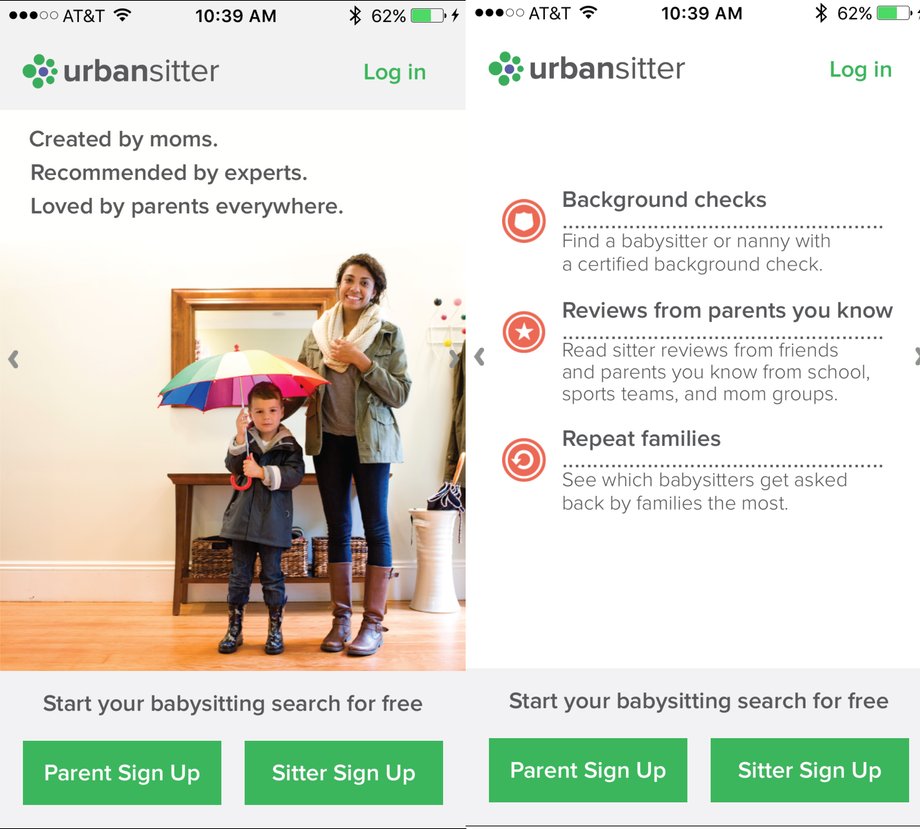 Urbansitter finds you a good babysitter.