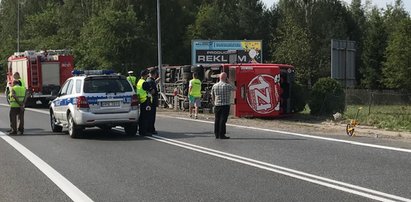 Wypadek Polskiego Busa na Podkarpaciu. Wielu rannych