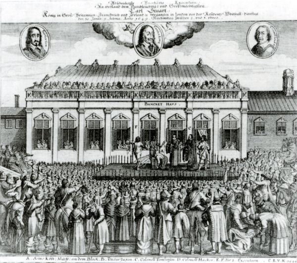 Egzekucja Karola I Stuarta (domena publiczna).