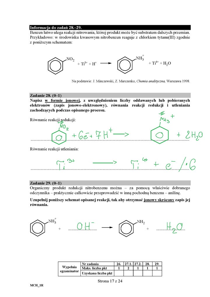 Matura 2020 Chemia odp. 17