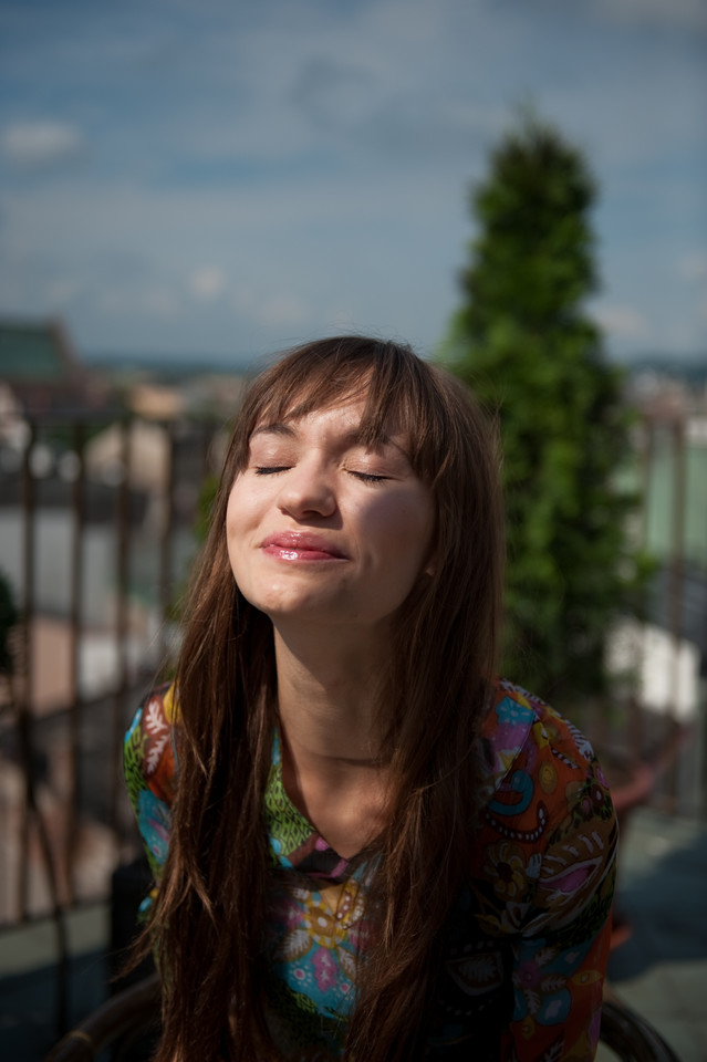 Balkon z widokiem na Kraków