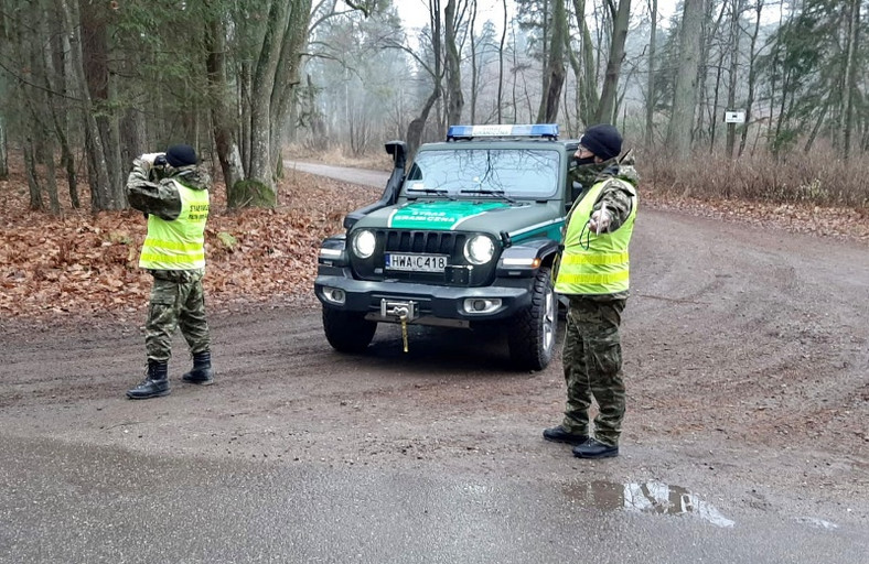 Jeep Wrangler straży granicznej