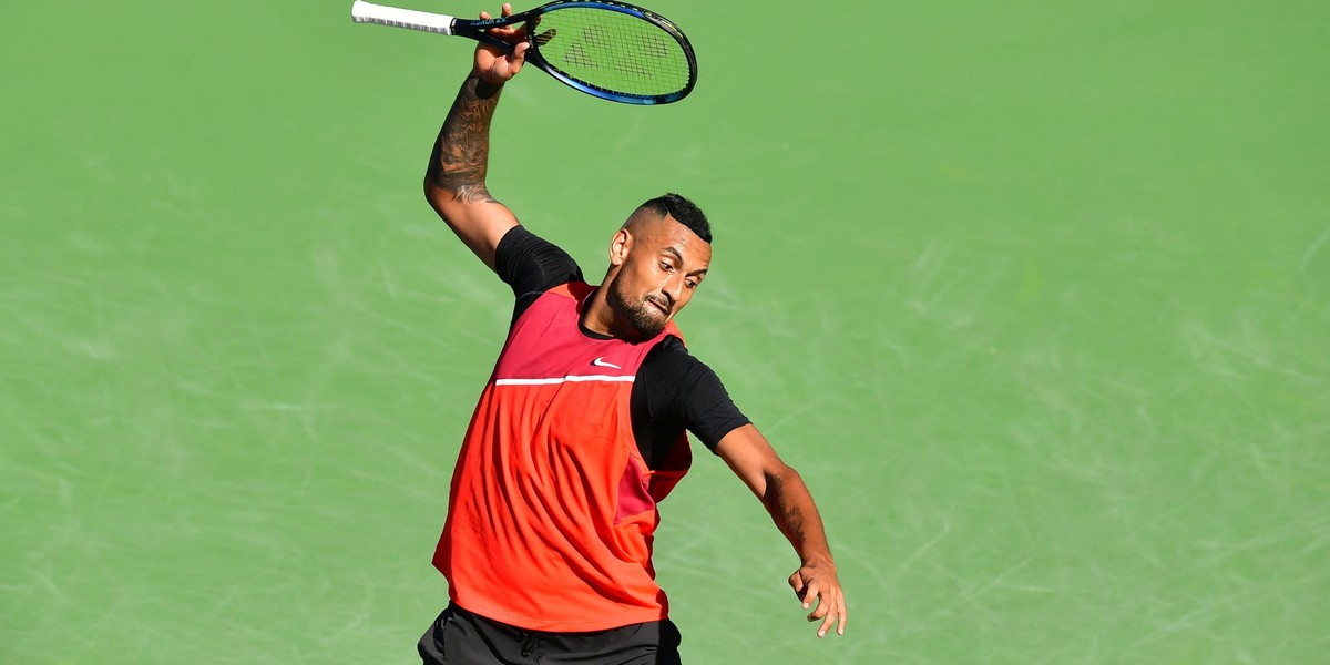 Nick Kyrgios wpadł w furię po przegranym meczu.