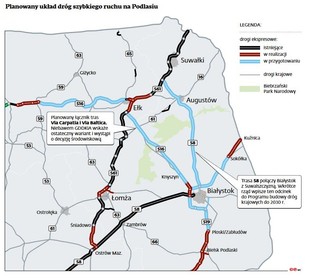 Podlaskie drogi zyskają militarne znaczenie? Budowa obu odcinków wzbudza jednak kontrowersje [MAPA]