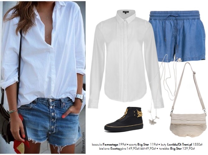 STYLIZACJE z białą koszulą