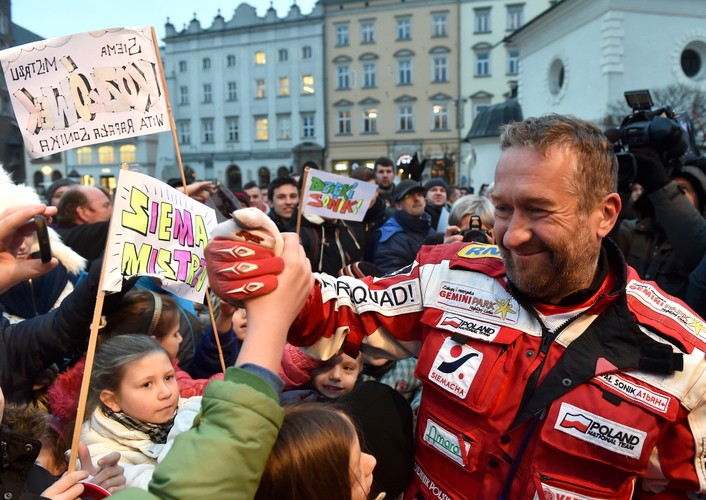 Kraków powitał swojego bohatera. Rafał Sonik wrócił do domu