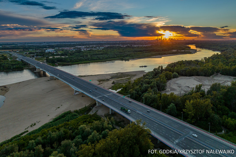 Droga S2 w ciągu Południowej Obwodnicy Warszawy - most na Wiśle