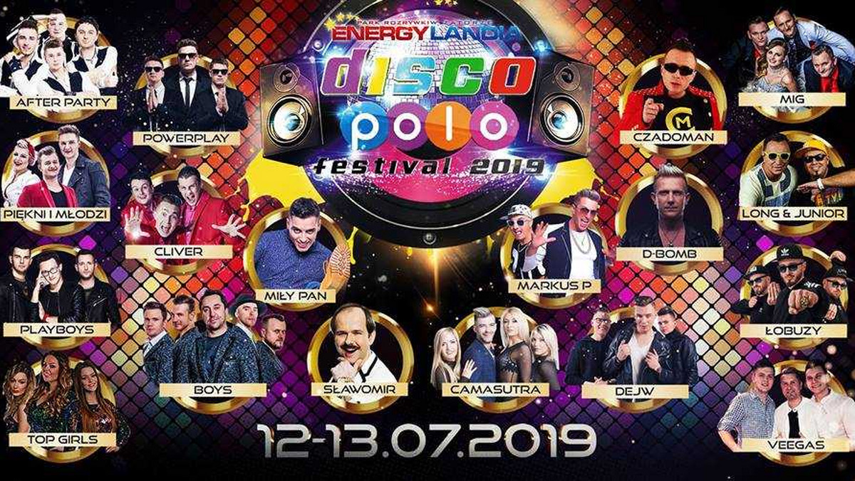 Gorący sezon festiwalowy w Energylandii rozpoczęty. Już 12 i 13 lipca w Zatorze pod Krakowem odbędzie się największy festiwal disco polo. Wszyscy znają „Miłość w Zakopanem” <strong>Sławomira</strong>. Wystąpi on podczas pierwszego dnia <strong>Disco Polo Festival </strong>w Energylandii razem z innymi tytanami sceny, takimi jak:<strong> Afterparty, Boys, Cliver, Miły Pan, Piękni i Młodzi, Playboys oraz Powerplay. </strong>Kolejnego dnia atmosferę podgrzeją dla nas <strong>Czadoman, MIG, Łobuzy, Top Girls, Camasutra, Marcus P, D-Bomb, Long &amp; Junior, Dejw oraz Veegas.</strong> 