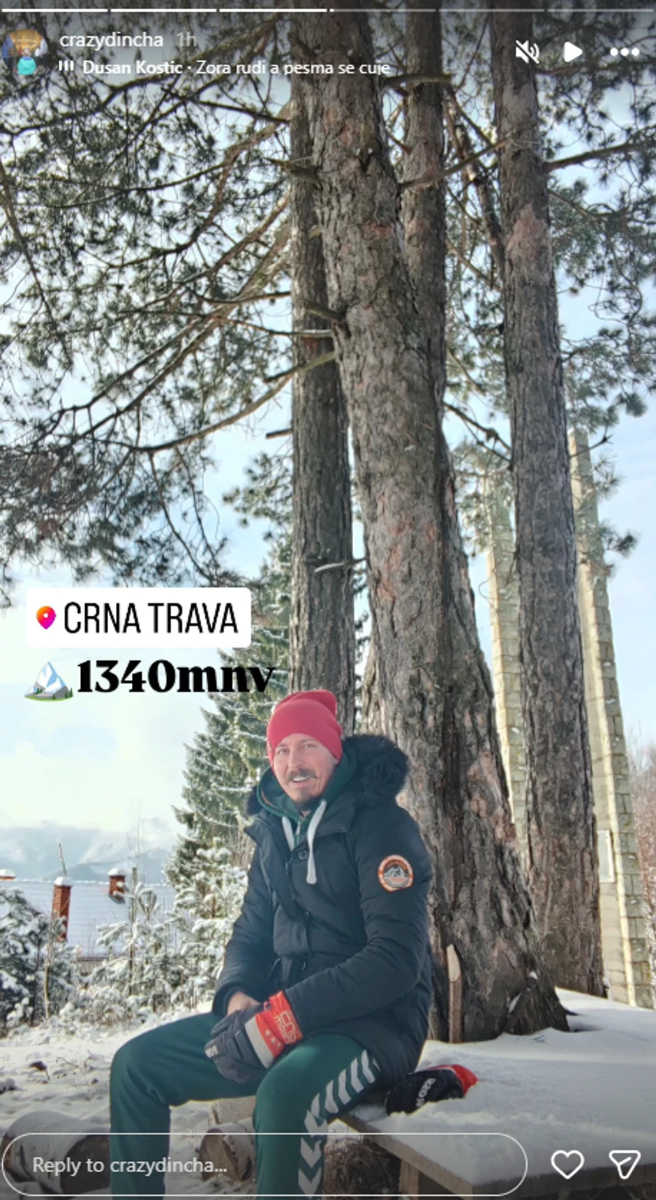 Dinča se oglasio sa vrha planine