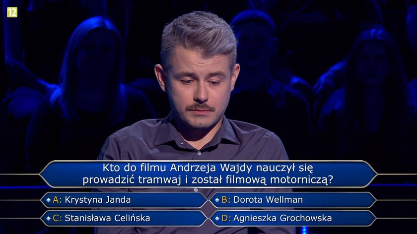 Milionerzy - Mateusz odpadł na pytaniu o Wajdę