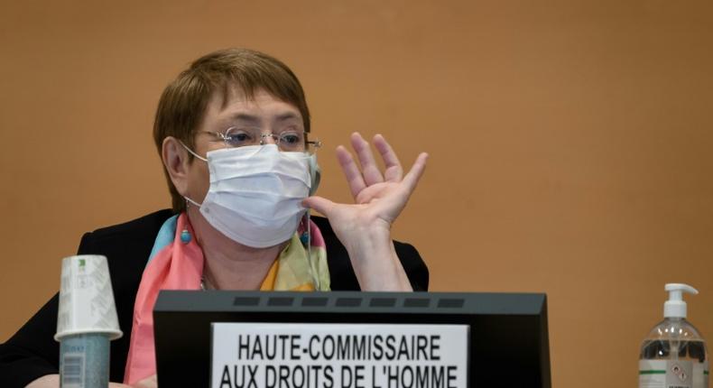 UN High Commissioner for Human Rights, Michelle Bachelet. [AFP]