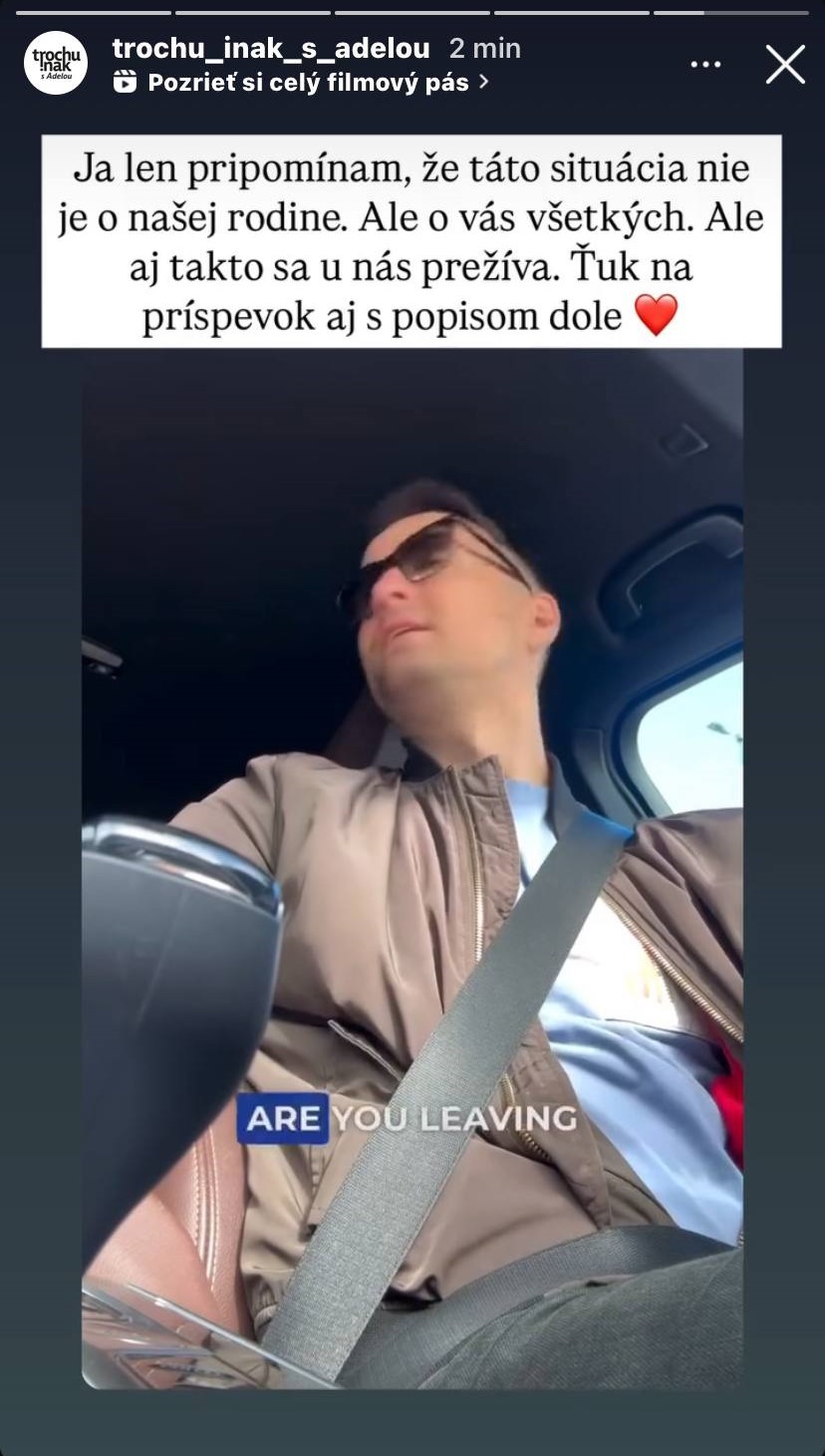 Adela Vinczeová reaguje na video jej manžela Viktora a synčeka Maxíka. 