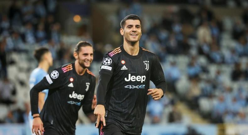 Alvaro Morata's goal was his second of the season for Juventus Creator: Andreas HILLERGREN