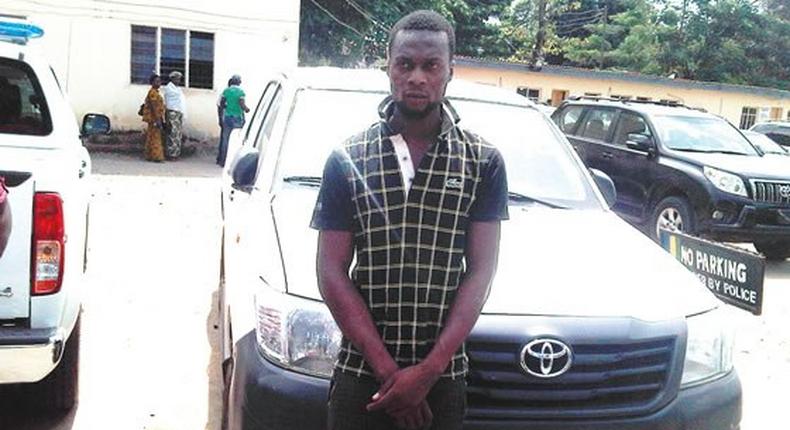 Godwin Eneche along with the stolen van