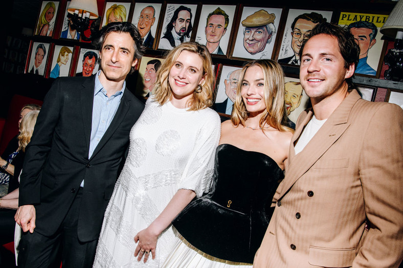 Noah Baumbach, Greta Gerwig, Margot Robbie i Tom Ackerley na premierze filmu "Asteroid City" (Nowy Jork, 13 czerwca 2023 r.)