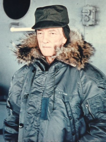 Kontradmirał Richard Byrd podczas operacji "Deep Freeze".