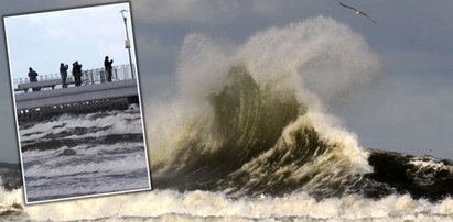 Niklas pokazał swoją siłę. Ludzie przyszli to zobaczyć nad morzem