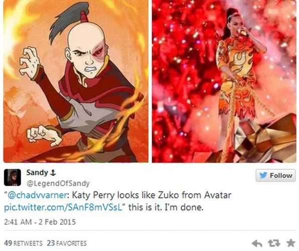 Katy Perry królową memów po Super Bowl 2015