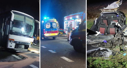 Tragedia 20-latka pod Siedlcami. Zderzył się z autobusem