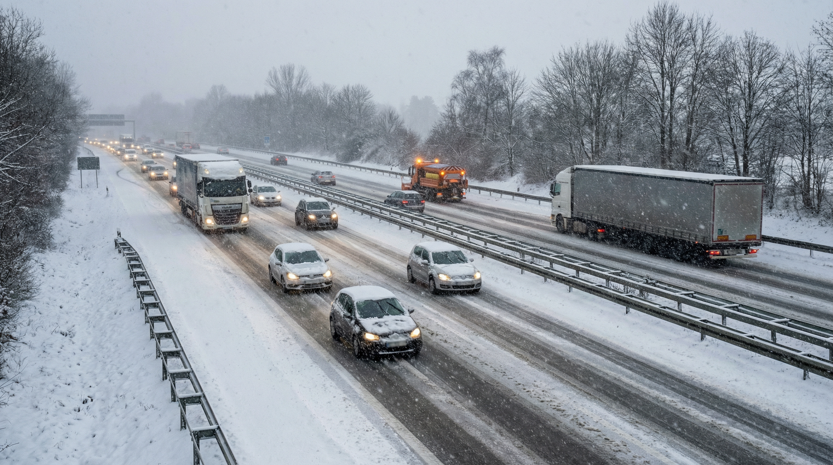 Ein Toter bei Winterchaos – allein in NRW über 200 Unfälle