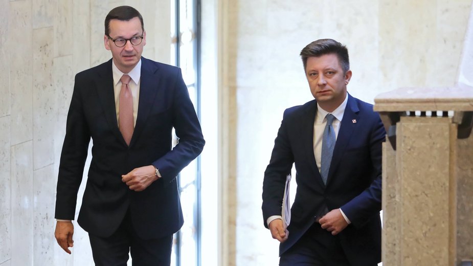 Mateusz Morawiecki i Michał Dworczyk