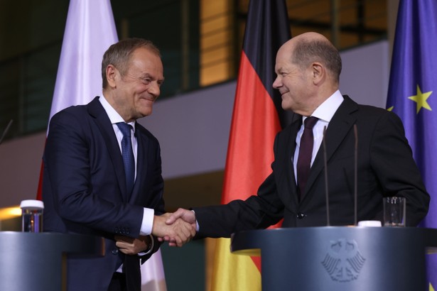 Donald Tusk i Olaf Scholz