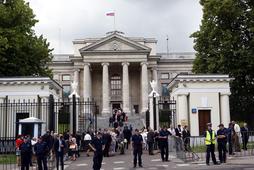 WARSZAWA AMBASADA ROSJI DEMONSTRACJA UKRAINY