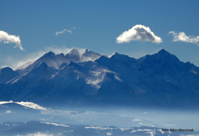 Panorama na Tatry widziane z Turbacza