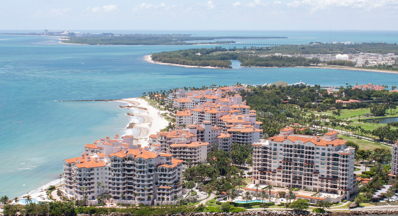 Fisher Island, a 216-acre members-only island off the coast of Miami, is the richest zip code in the US.