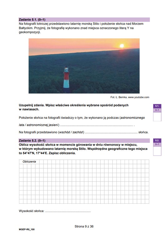 Matura 2023 z geografii, Formuła 2023