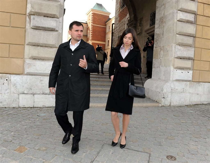 Marta Kaczyńska i Marcin Dubieniecki na Wawelu. ZDJĘCIA