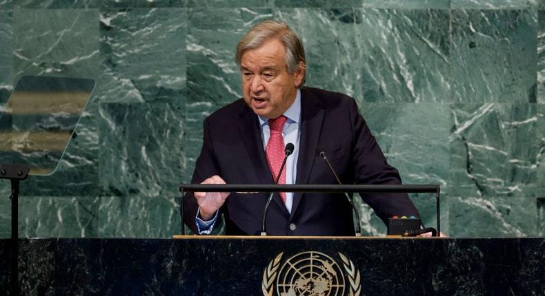 United Nations Secretary General Antonio Guterres. Anna Moneymaker/Getty Images