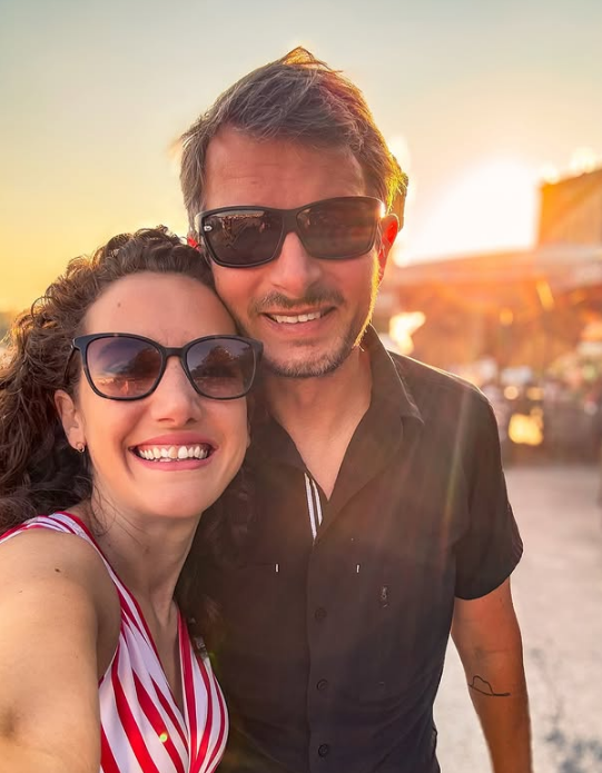 Claudio so svojou manželkou Kathi.