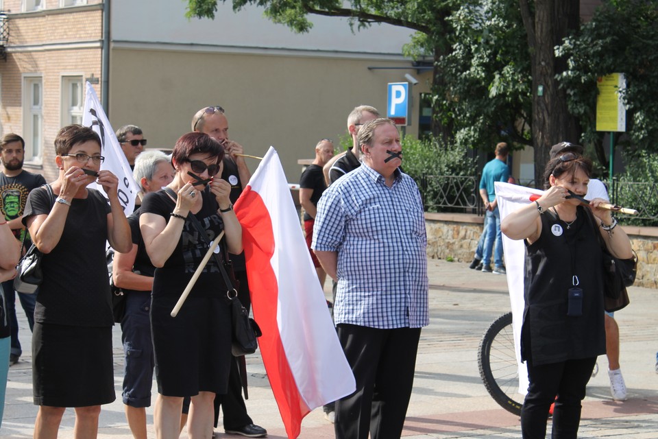 Protest KOD w Kielcach 