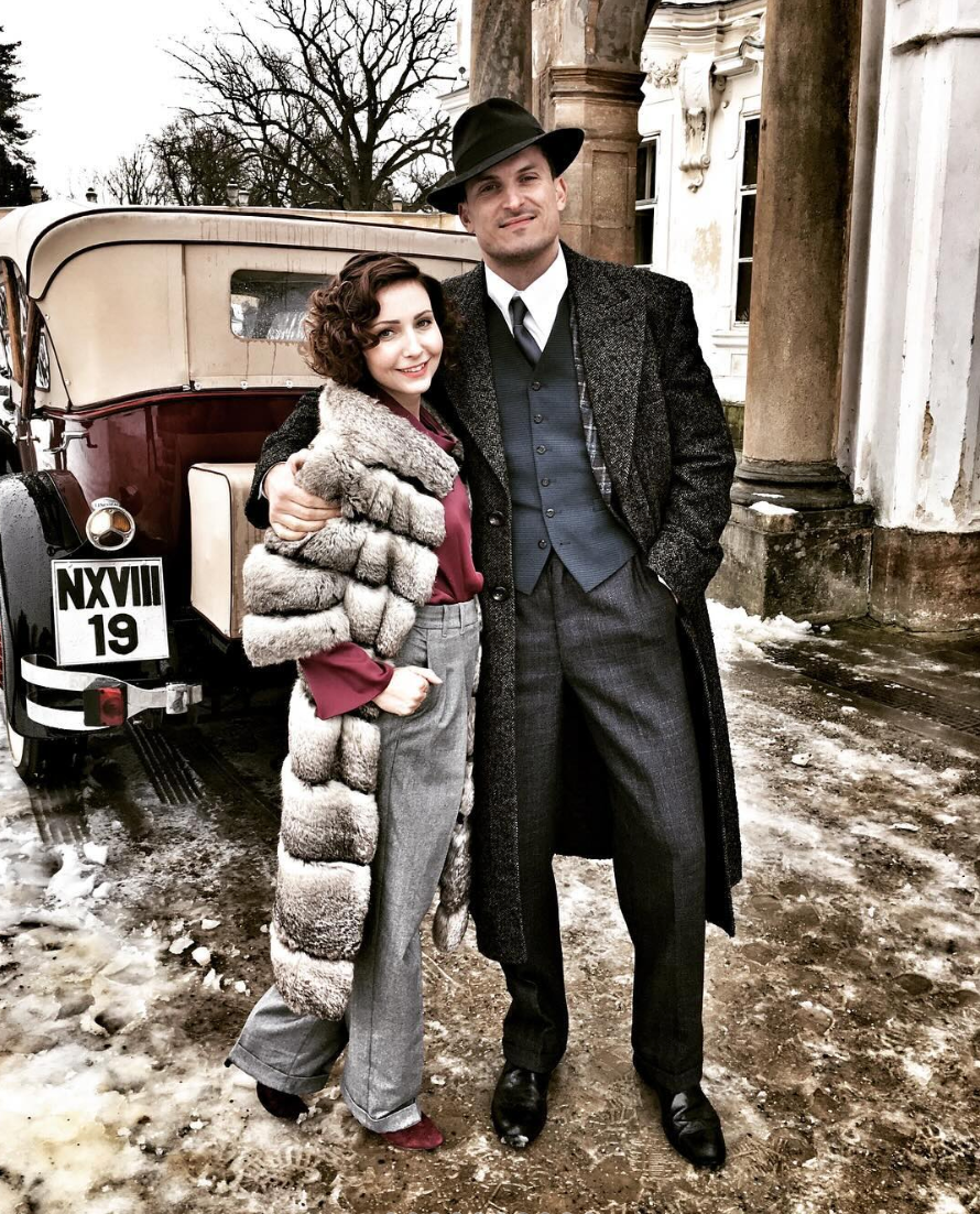 Česká herečka Veronika Arichteva a Ján Koleník.