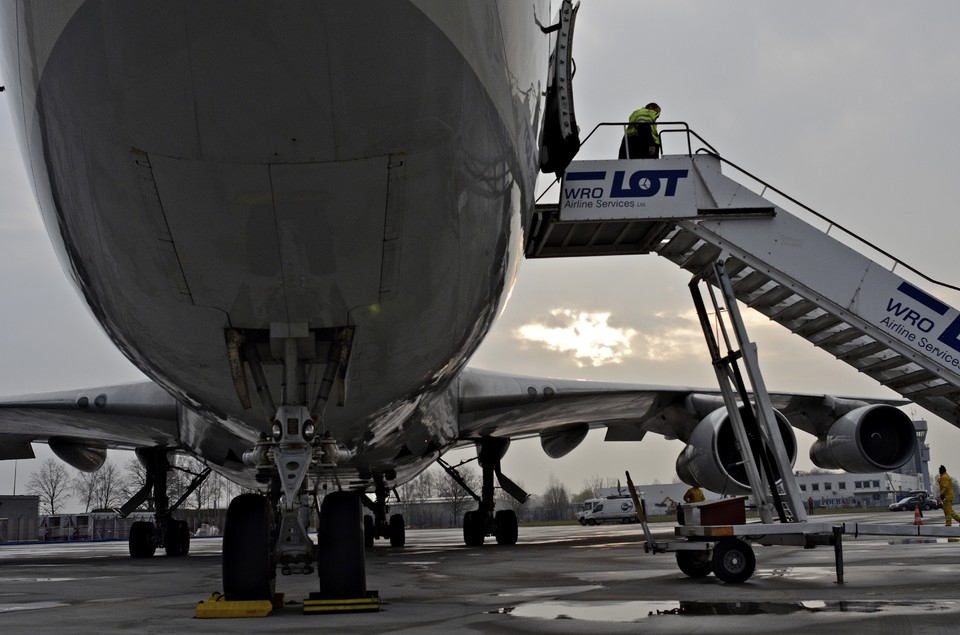 WROCŁAW JUMBO JET NA LOTNISKU STRACHOWICE