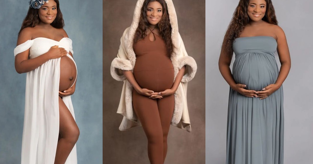 Actress Christabel Ekeh oozes elegance in baby bump photo; shares her good news - Vimarsana News
