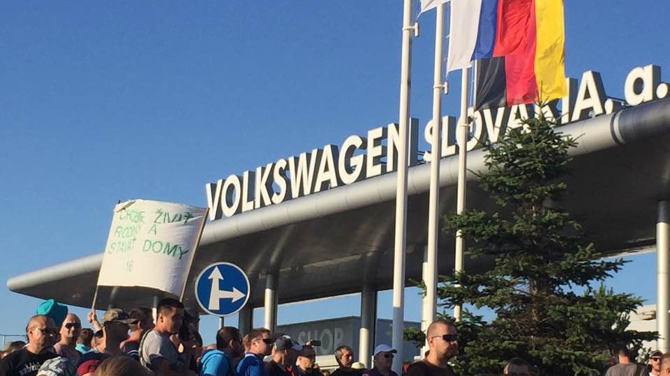 Štrajk v Bratislavskom Volkswagene
