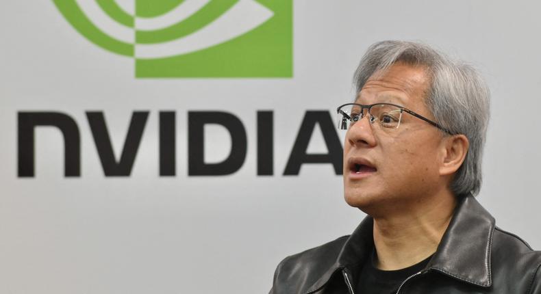 Jensen Huang, CEO of NVIDIA, speaks during a press conference at the Computex 2023 in Taipei on May 30, 2023.SAM YEH/AFP via Getty Images