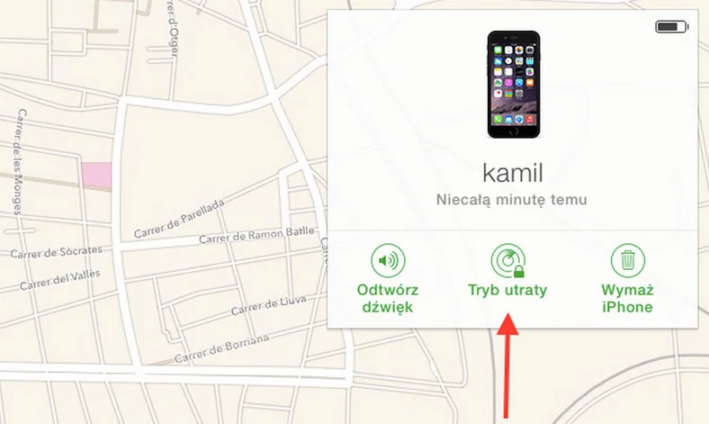 Tryb utraty, czyli zablokowanie iPhone'a, warto włączyć nawet gdy zgubione urządzenie jest nieaktywne