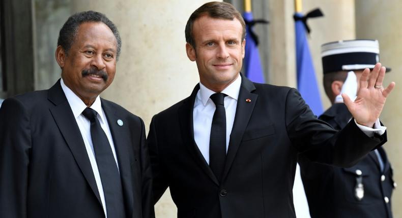 Sudan's Prime Minister Abdalla Hamdok visited French President Emmanuel Macron at the Elysee Palace