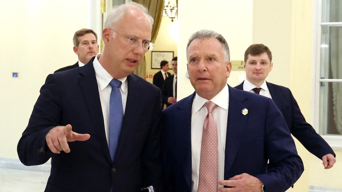 Kirill Dmitriev so Stevom Witkoffom na staršej fotografii.