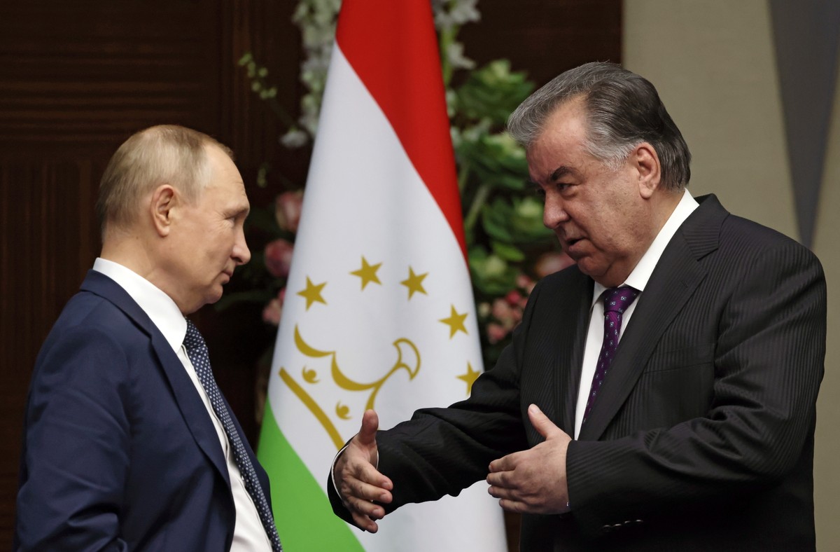 Władimir Putin i Emomali Rahmon