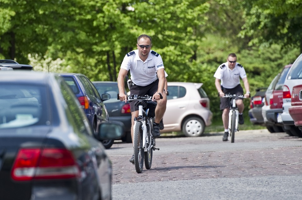 LUBLIN POLICJANCI NA ROWERACH