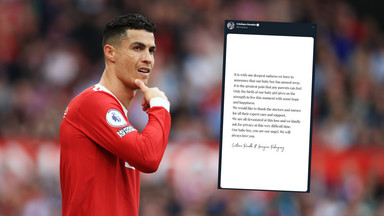 Cristiano Ronaldo przekazał kibicom tragiczną wiadomość. Stracił nowo narodzonego syna