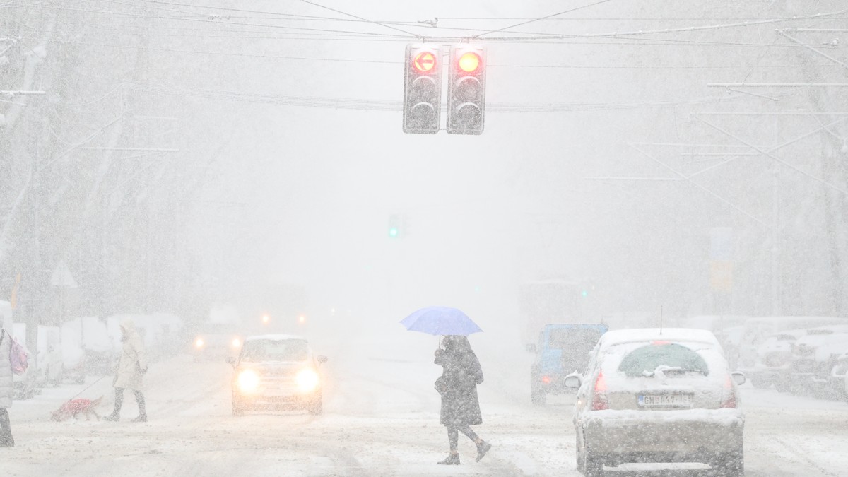 Sneg u Beogradu 4. januaru