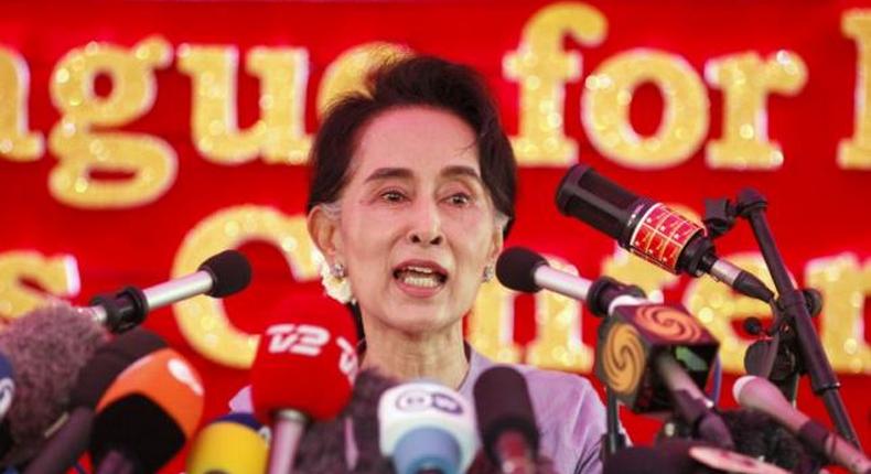 Myanmar's Suu Kyi says will be above president in new government