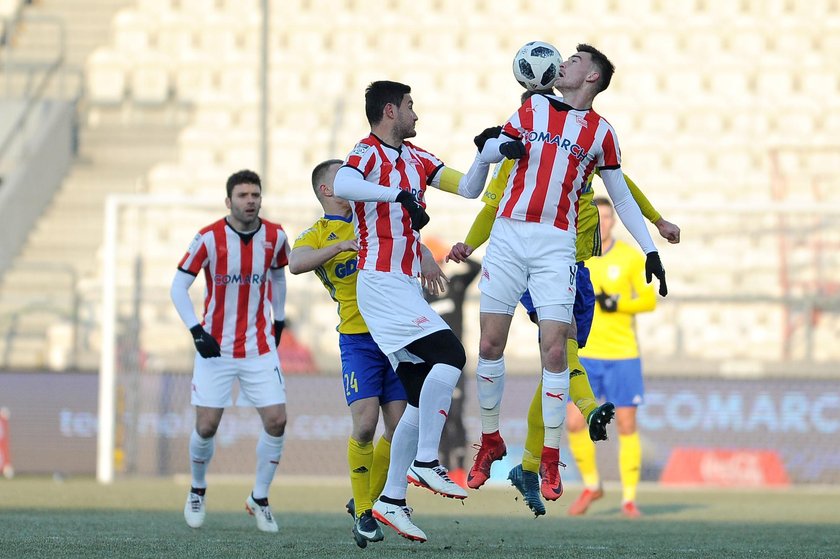 Pilka nozna. Ekstraklasa. Cracovia Krakow - Zaglebie Lubin. 07.04.2018