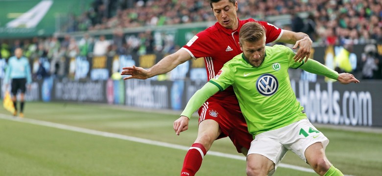 Liga niemiecka: Dwa gole Lewandowskiego. Bayern mistrzem Niemiec piąty raz z rzędu. [WIDEO]