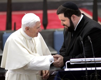 GERMANY-POPE-WYD-JEWS-SYNAGOGUE